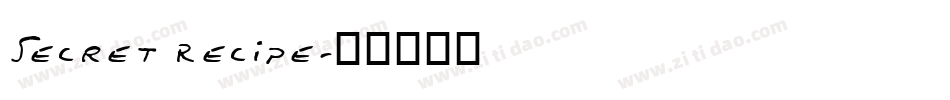 Secret Recipe字体转换